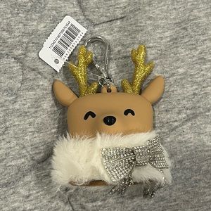 Bath And Body Works Winter Sweet Reindeer Pocketbac Holder Keychain